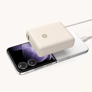 Портативный аккумулятор Xiaomi Mi 10000 33W встроенный кабель USB-C PB1033MI беж 2