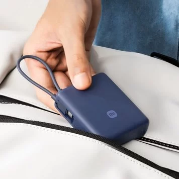 Портативный аккумулятор Xiaomi Mi 10000 33W встроенный кабель USB-C PB1033MI син 2