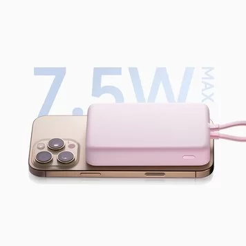 Портативный аккумулятор Xiaomi Mi Magnetic Power Bank With Cable USB-C 10000mAh 33W WPB1007MI Pink 2