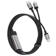 Кабель Xiaomi Cuktech Type-C/2xType-C 5A 100W 1.35m C2C515 Black CN