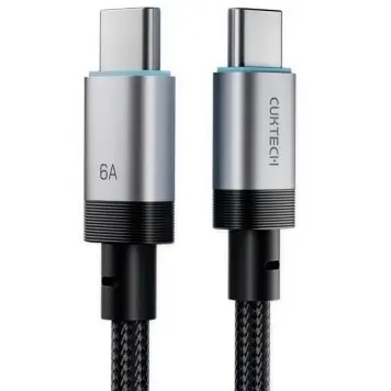 Кабель Xiaomi Cuktech Type-C Type-C Braided Magnetic 6A 240W 1m CMC610 Black CN