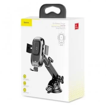 Автомобильный держатель с беспроводной зарядкой Baseus Smart Vehicle Bracket Wireless Charger SUYL-J0S