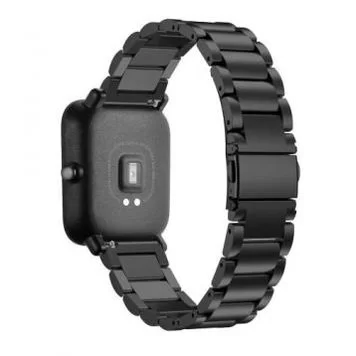 Ремешок металлический для Amazfit Bip Black 2