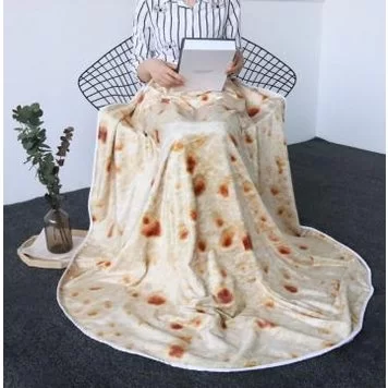 Одеяло с рисунком burrito, pizza blanket 2