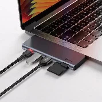 Хаб Baseus Harmonica 5-in-1 HUB Adapter 3