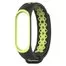 Ремешок Nike с кнопкой для Mi band 3 4 Black green 1