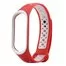 Ремешок Nike с кнопкой для Mi band 3 4 Red white
