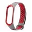 Ремешок Nike с кнопкой для Mi band 3 4 Gray Red