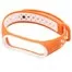 Ремешок Nike с кнопкой для Mi band 3 4 Orange white