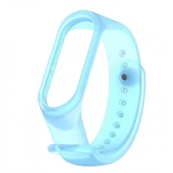 Ремешок night glow (фосфорный) для Mi band 3 4 Blue