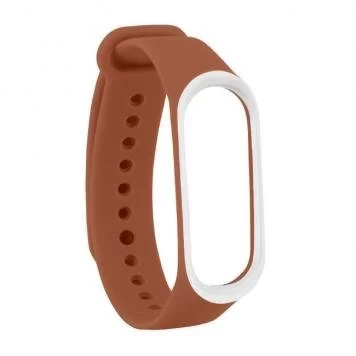 Ремешок для Mi band 3 4 Brown white