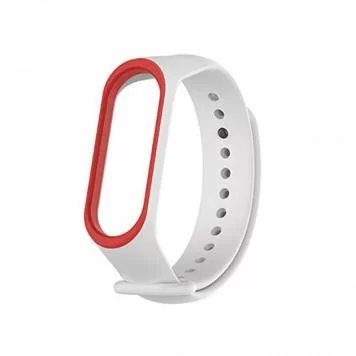 Ремешок для Mi band 3 4 White red