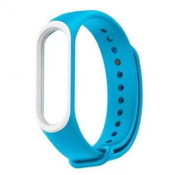 Ремешок для Mi band 3 4 Blue white