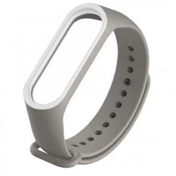 Ремешок для Mi band 3 4 Gray white