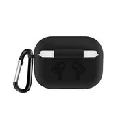 Чехол Silicone case airpods pro карабин black