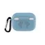 Чехол Silicone case airpods pro карабин blue