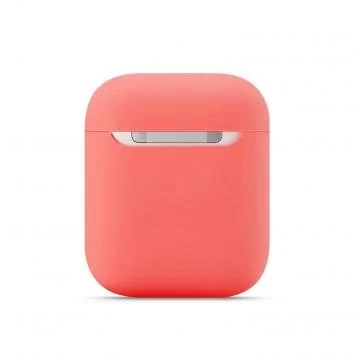 Чехол Silicone case airpods 2 papaya new