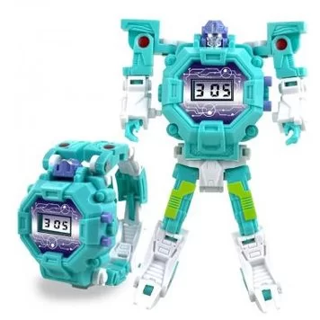 Детские часы-трансформер Robot Watch Green