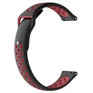 Ремешок Sport Amazfit, Haylou, Samsung, Huawei 20 мм Black Red
