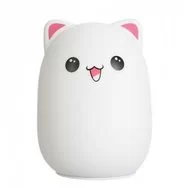 Ночник силиконовый Котик Pink