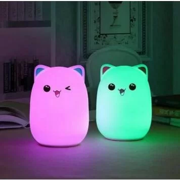 Ночник силиконовый котик 3