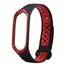 Ремешок Nike с кнопкой для Mi band 3 4 Black red 1