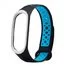 Ремешок Nike с кнопкой для Mi band 3 4 Blue white new