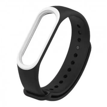 Ремешок для Mi band 3 4 Black white