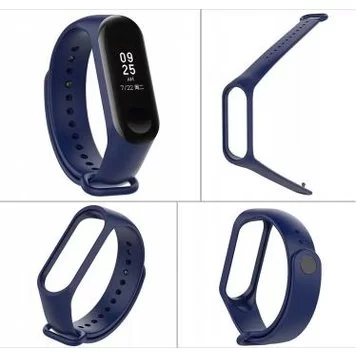 Ремешок для Mi band 3 4 Navy Blue