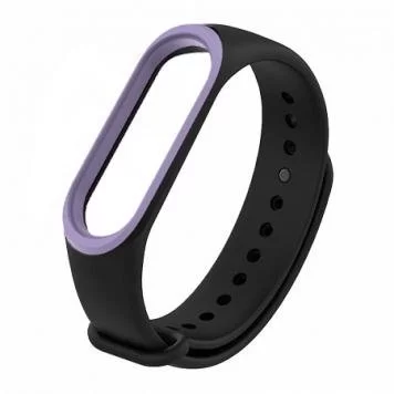 Ремешок для Mi band 3 4 Black purple 1