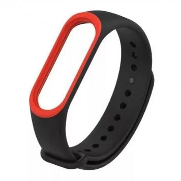 Ремешок для Mi band 3 4 Black red