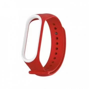 Ремешок для Mi band 3 4 Red white