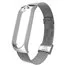Ремешок миланский для Mi band 3 4 Silver 1