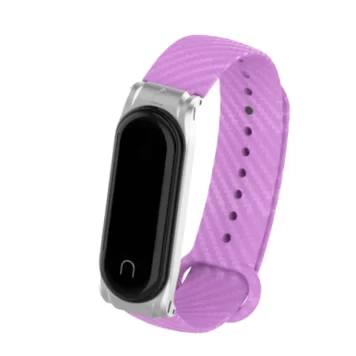 Ремешок спортивный для Mi band 34 Purple 1