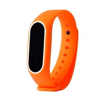 Ремешок для Mi band 3 4 Orange white