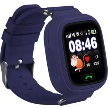 Детские часы с GPS Smart Baby watch Q90 Dark Blue 2