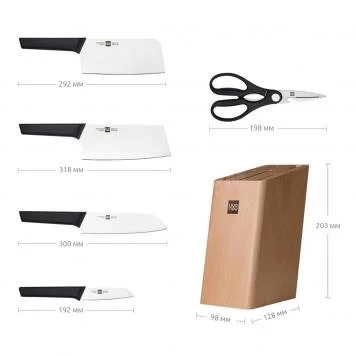 Набор кухонных ножей Xiaomi HuoHou Lite (6 pcs) 4