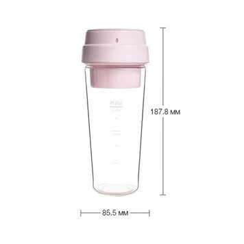 Блендер портативный Xiaomi 17PIN Star Frut Bottle Cup 400ML Pink 2