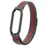 Ремешок миланский с магнитом для Mi band 5 Black Red