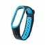Ремешок Nike с кнопкой для Mi band 5 Black blue
