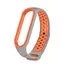 Ремешок Nike с кнопкой для Mi band 5 Gray Orange