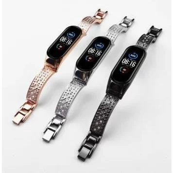 Ремешок металлический Diamond для Mi band 5 ALL