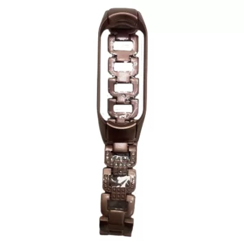 Ремешок металлический D word для Mi band 5 Rose gold