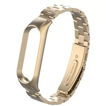 Ремешок металлический для Mi band 5 Champagne gold 2.1