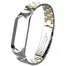 Ремешок металлический для Mi band 5 Silver gold 3