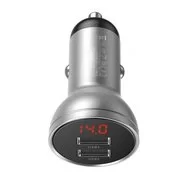 Автомобильное зарядное устройство Baseus Digital Display Dual USB 4.8A Car Charger 24W CCBX-0S Silver