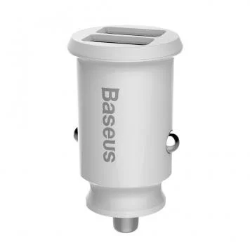 Автомобильное зарядное устройство Baseus Grain Car Charger CCALL-ML02 White 3