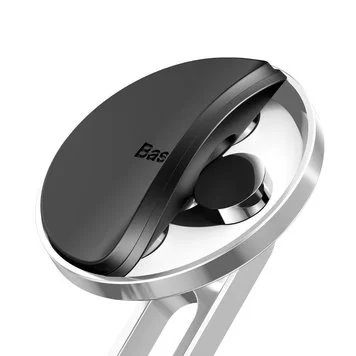 Автомобильный держатель Baseus Hollow Magnetic Car Mount Holder with clamping function SULK-0S Silver 3
