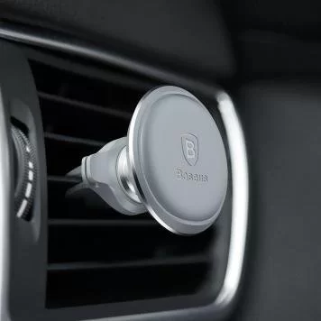 Автомобильный держатель BASEUS Magnetic Air SUGX-A0S Silver 4