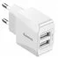 Адаптер питания Baseus на 2 USB 2.1A 10,5W с быстрой зарядкой CCALL-MN02 White EU 1